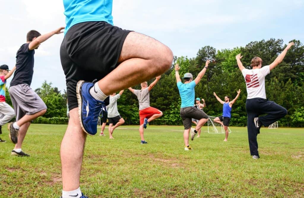 Men enjoy recreational therapy during rehab near Stone Mountain, GA.