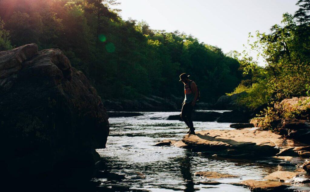 Man enjoying an outdoor activity in our THOR Approved Program in Georgia.