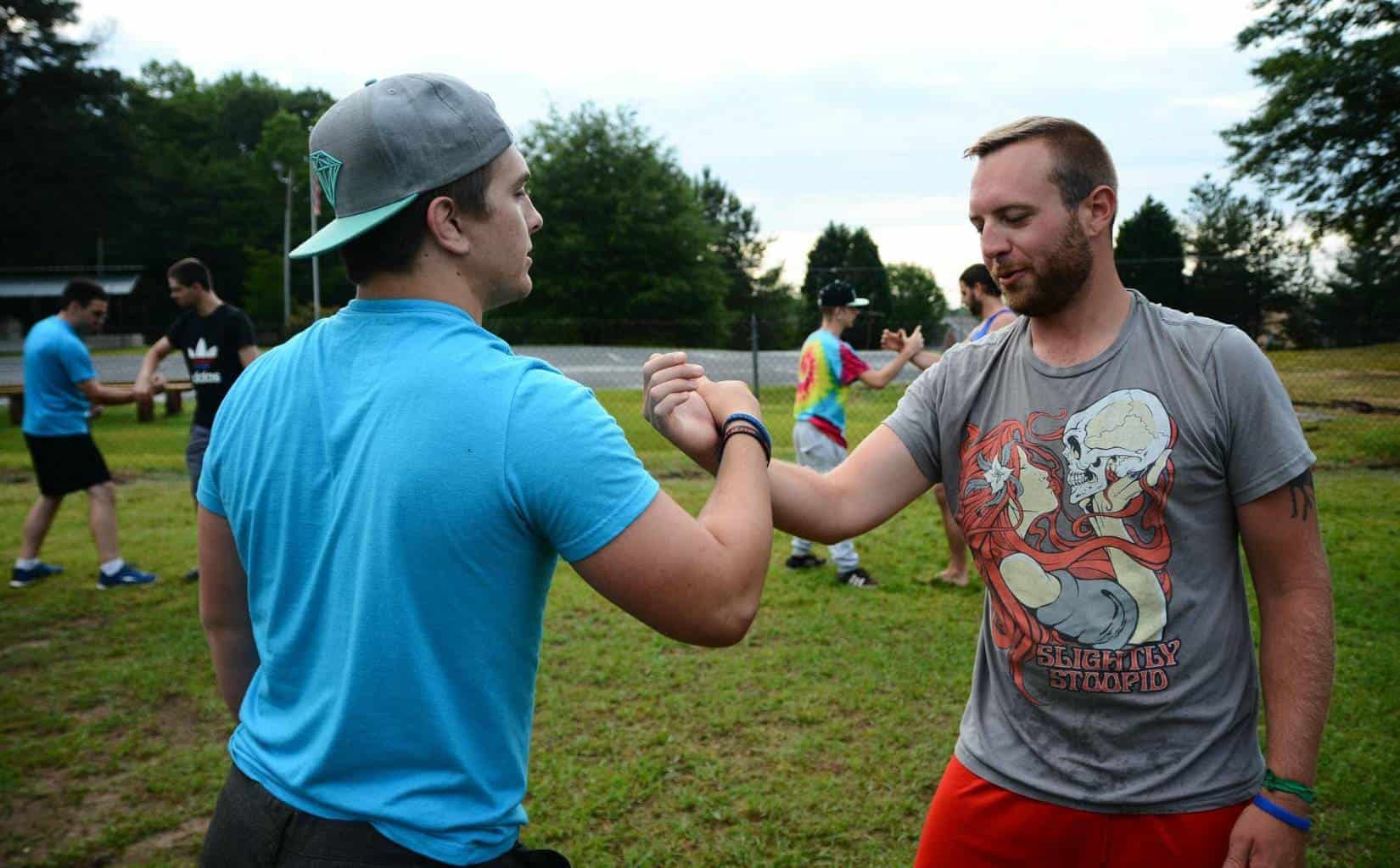 Men bonding in our THOR Approved Program in Georgia.
