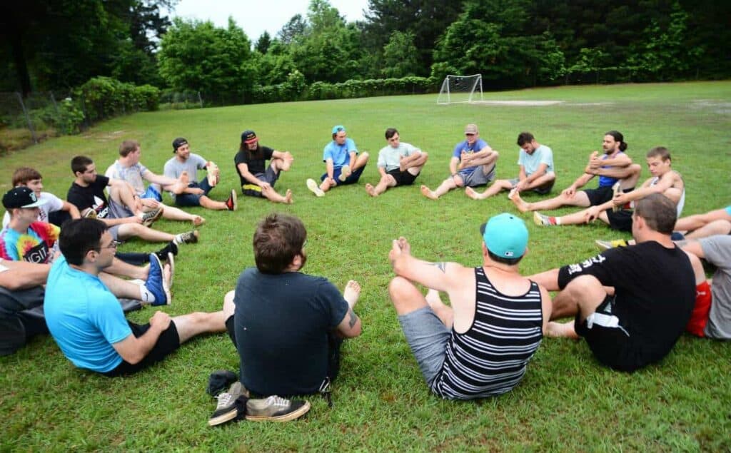Group therapy at our rehab near Roswell, GA.